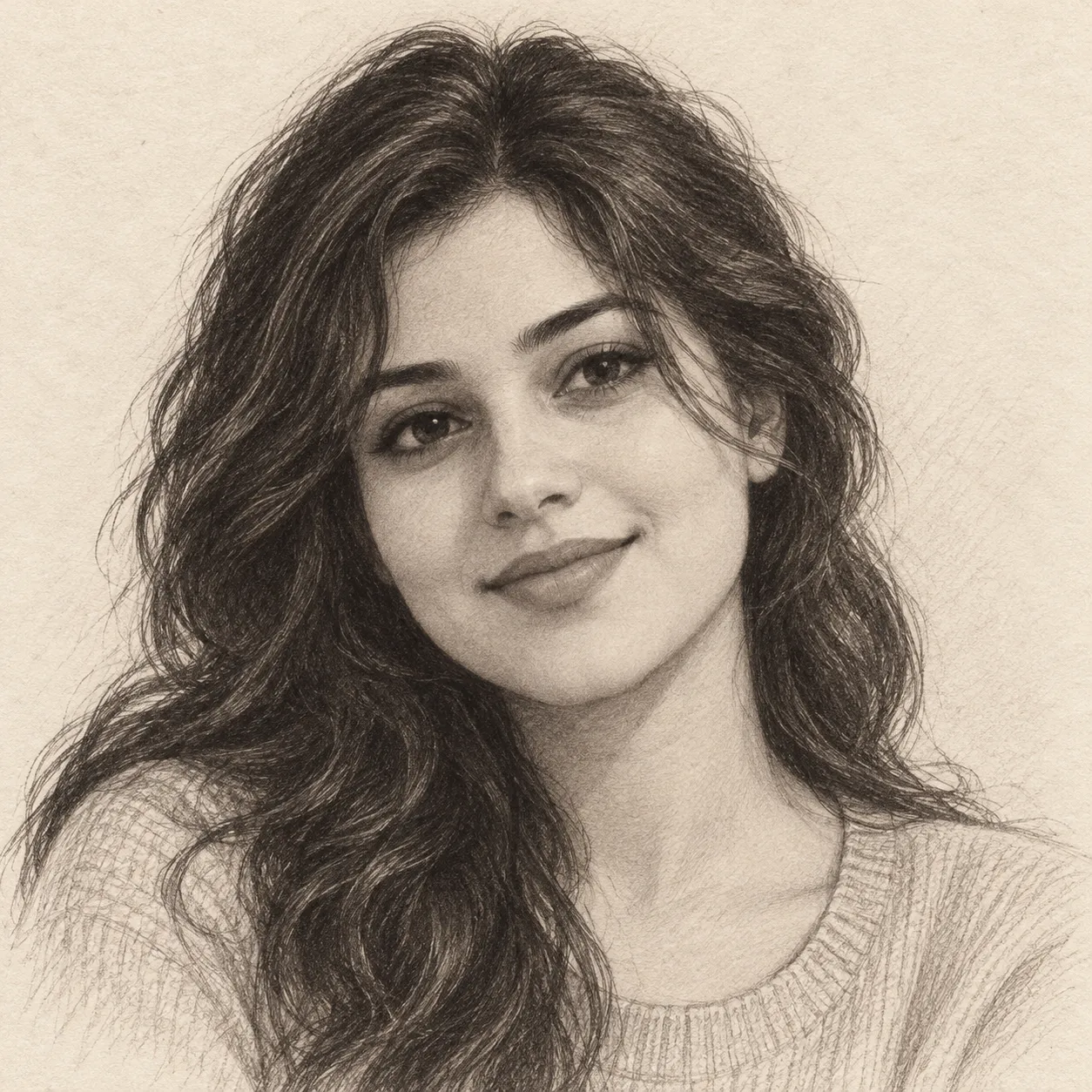Create an imagined soulmate sketch for me.