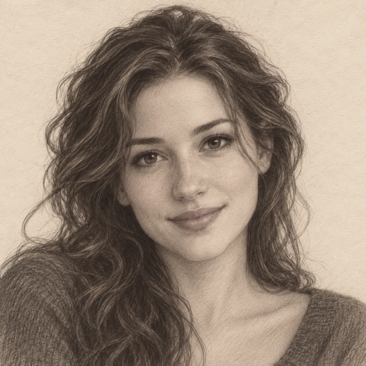 Create an imagined soulmate sketch for me.