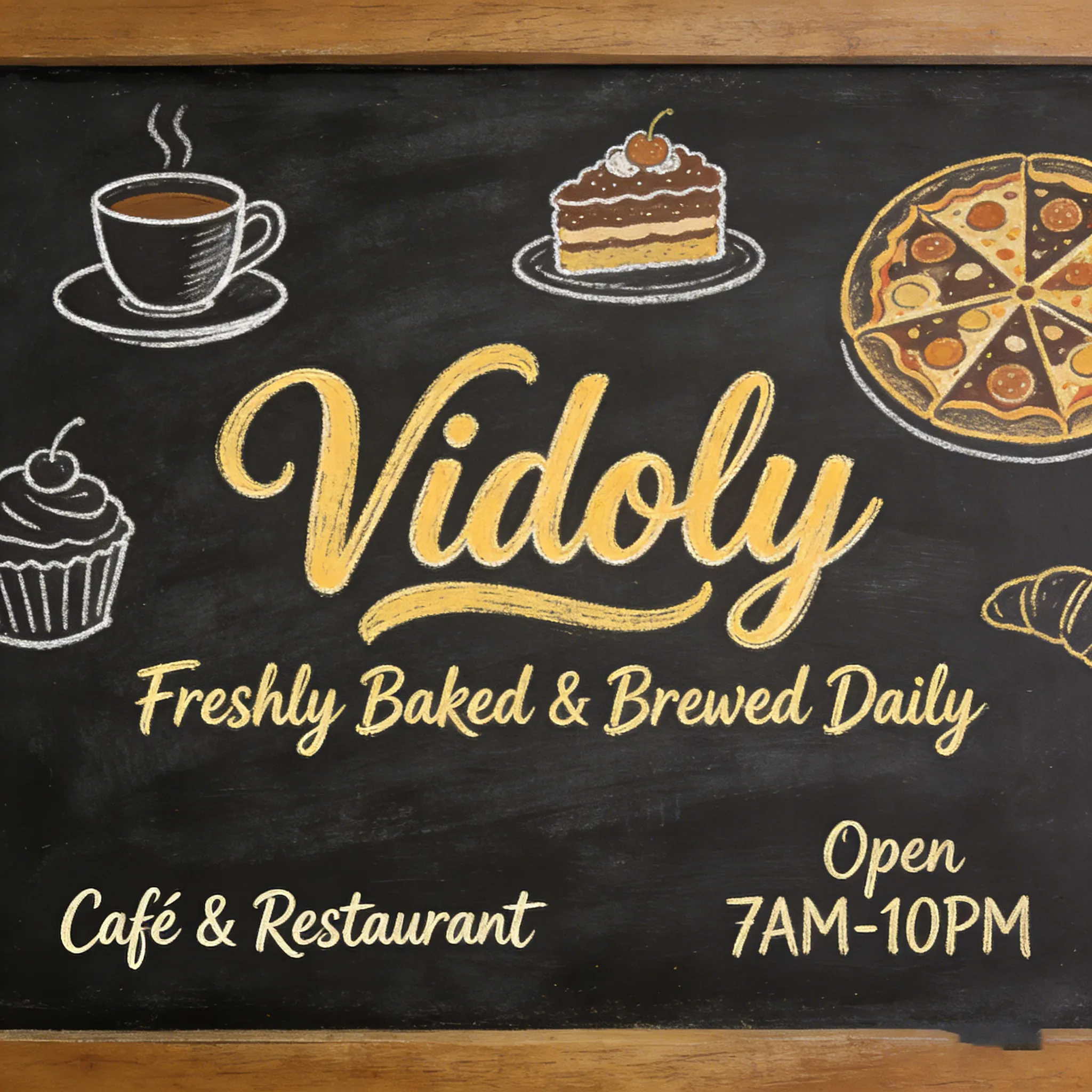 Chalkboard Menu