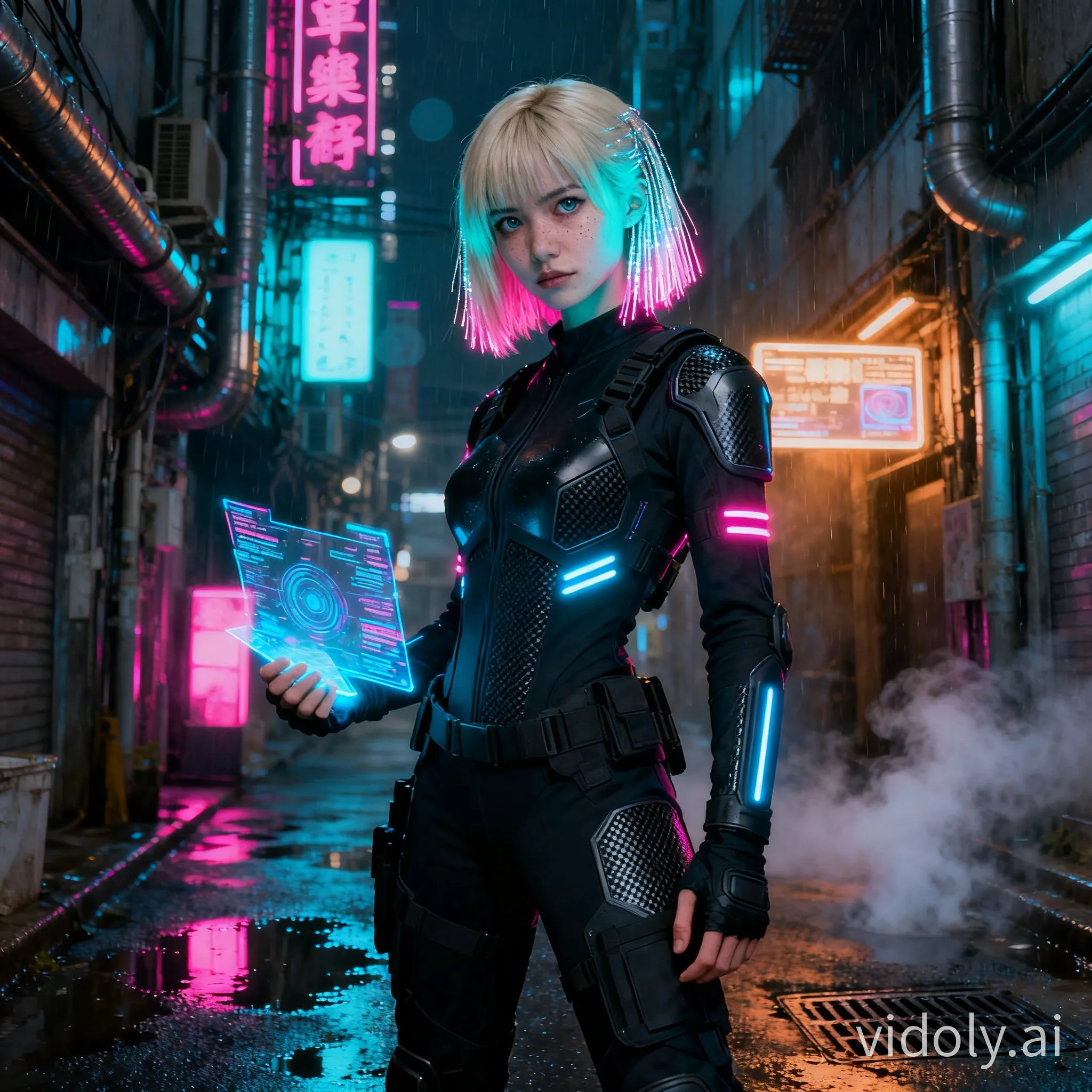 Cyberpunk Relighted Portrait