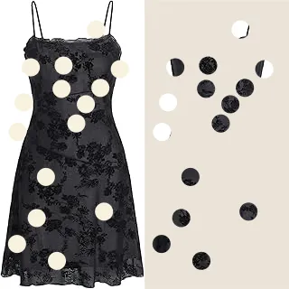 Generate the doooot image for me.
{dots_number}: 15
{dots_color}: milk white